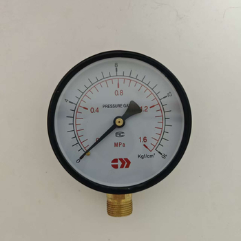 Μανόμετρο πίεσης Y-100, ακτινωτό ανθεκτικό στους κραδασμούς, 0-2.5 MPa, ακρίβεια 0.1%, περιβαλλοντική θερμοκρασία 100°C