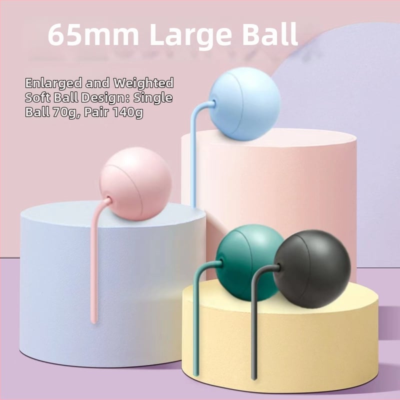 Accesoriu pentru minge mare pentru coardă de sărit fără sârmă | Material: TPR; Greutate minge: 70 g; Lungime coardă: 300 mm; Brand: Yu Point