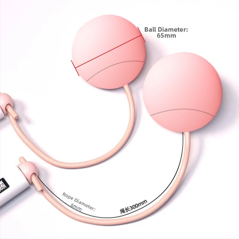 Accesoriu pentru minge mare pentru coardă de sărit fără sârmă | Material: TPR; Greutate minge: 70 g; Lungime coardă: 300 mm; Brand: Yu Point