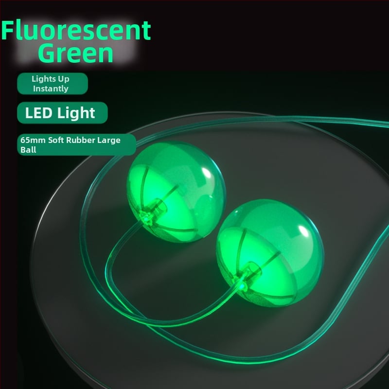 Accesoriu pentru minge mare pentru coardă de sărit fără sârmă | Material: TPR; Greutate minge: 70 g; Lungime coardă: 300 mm; Brand: Yu Point