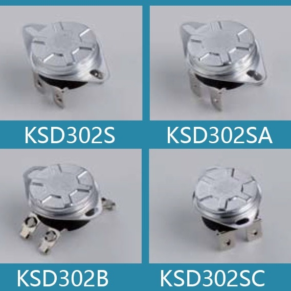 KSD305, KSD308, KSD306 θερμοστάτες υψηρού ρεύματος; 60A για το KSD305, 250V, σήμα εξόδου 3600