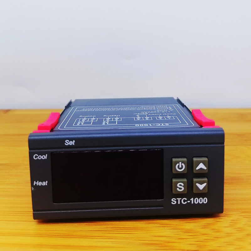 STC-1000 temperaturni regulator s digitalnim zaslonom - panelna montaža - AC 110–220V - industrijska uporaba