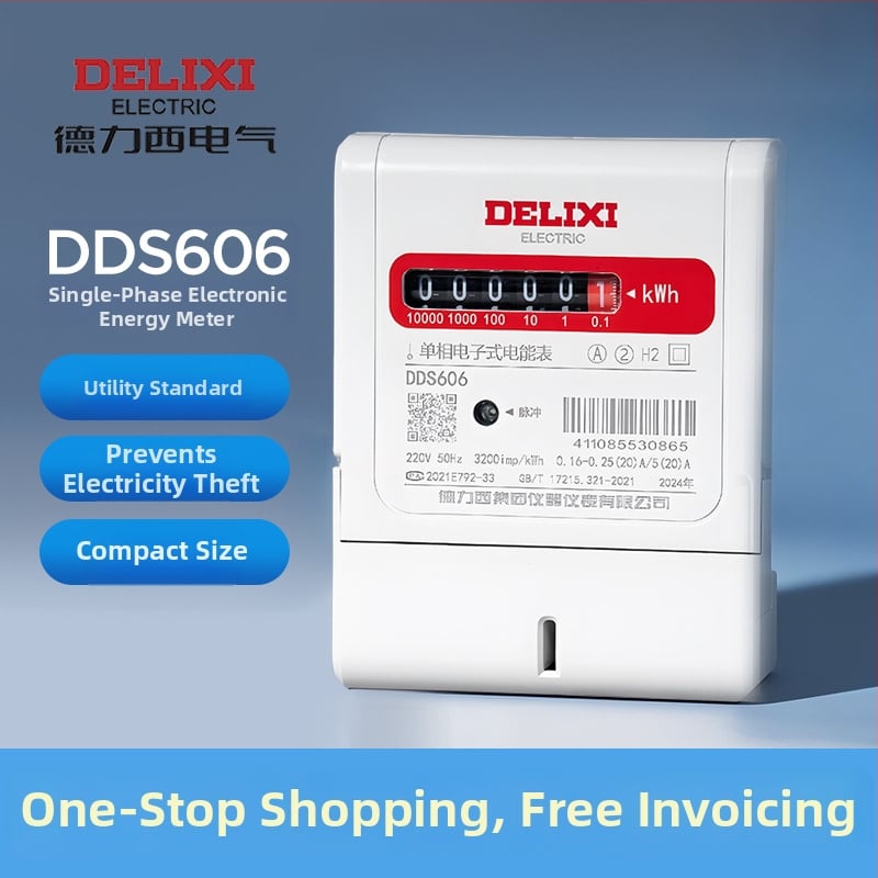 DDS606 jednofázový elektromer pre rezidenčné a komerčné použitie, merač elektrickej energie, 40A/20A