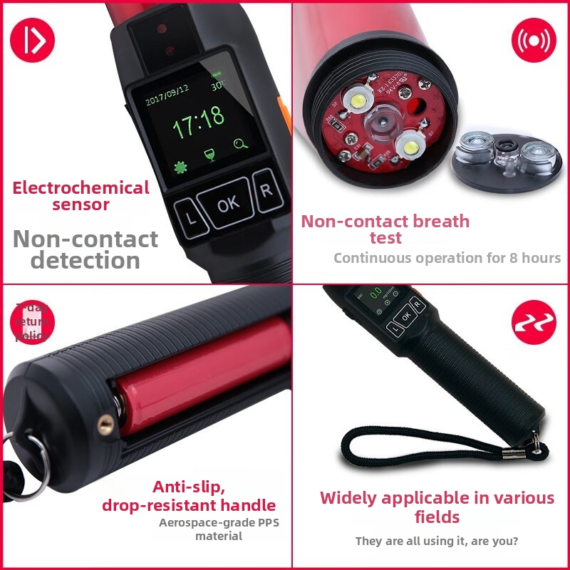 Dychový alkoholtester Keyun, model Cheetah 1, vysoká citlivosť, rýchle skenovanie, možnosť prispôsobenia