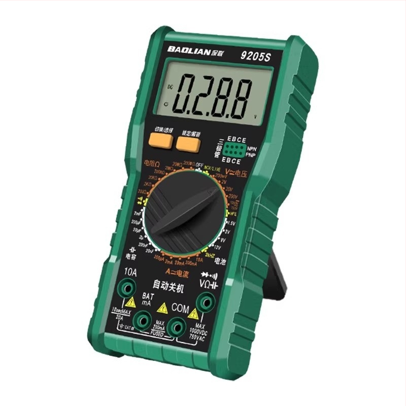 Baolian Мултиметър с висока прецизност, цифров дисплей, безконтактно измерване, защита от изгаряне, многофункционален инструмент за електротехници