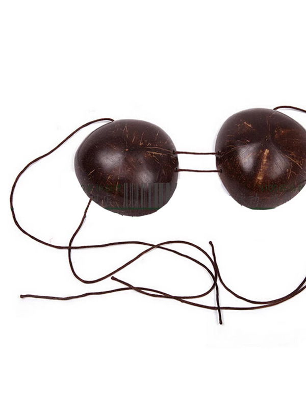 Сутиен с кокосови черупки и хула комплект за етнически танц, унисекс, Chenille и Spandex, пролет 2025