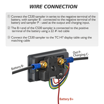 TC147 Кулономер с LCD дисплей, 6-60V, 0-75A, дисплей напрежение и мощност на литиева батерия