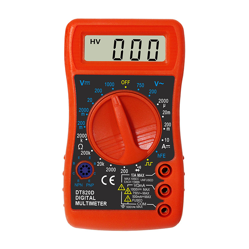 DT820D мини джобен дигитален мултиметър WHDZ, CE сертифициран, не е внос