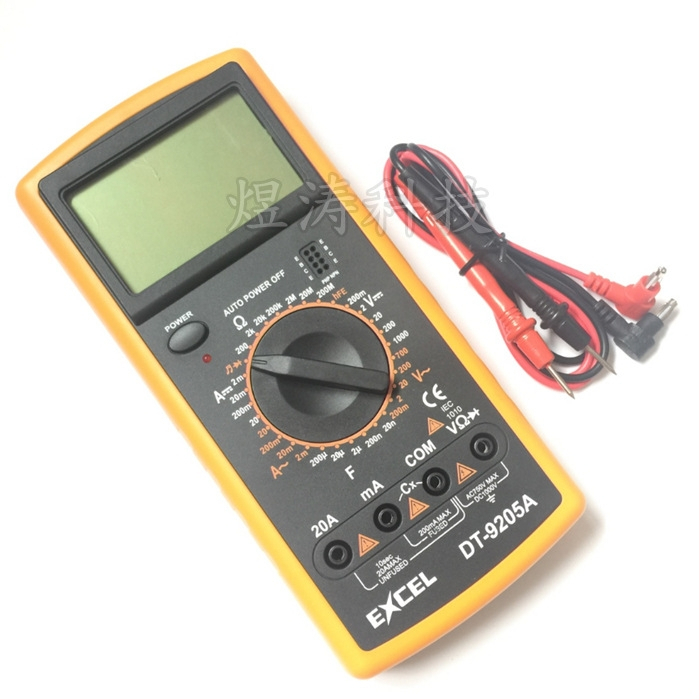 DT-9205A digitálny multimetr, prenosný, automatické vypnutie, ochrana proti spáleniu