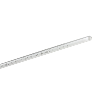 Θερμόμετρο υδραργύρου με κλίμακα βαθμονόμησης 0-50°C, γυάλινος ράβδος, υψηλή ακρίβεια (για βιομηχανικά χημικά εργαστήρια)