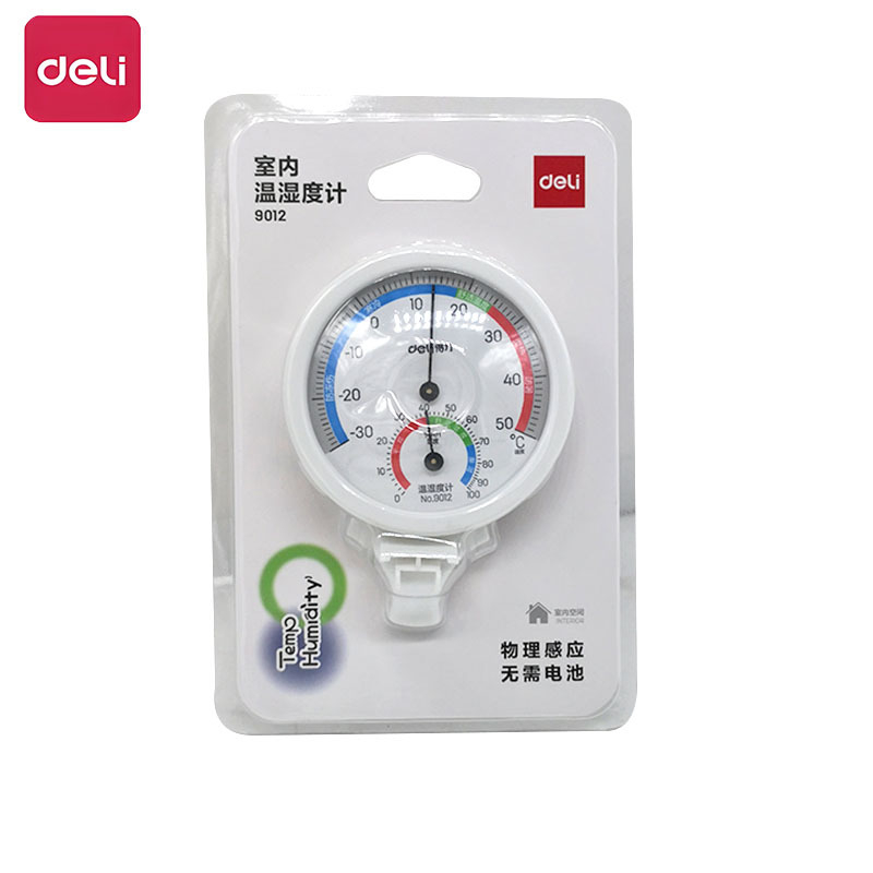 Термометър-хигромер за вътрешна употреба, висока точност, модел 9012, Deli