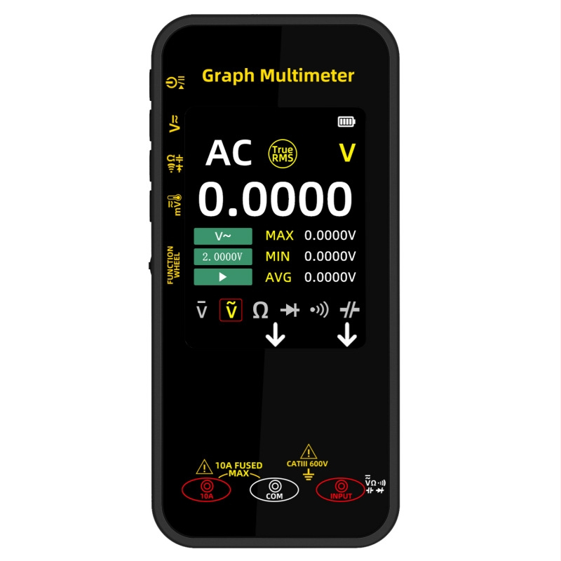 BSIDE Digitálny multimeter so záznamom napätia, vysoká presnosť, inteligentná ochrana proti vypáleniu, pre domáce použitie