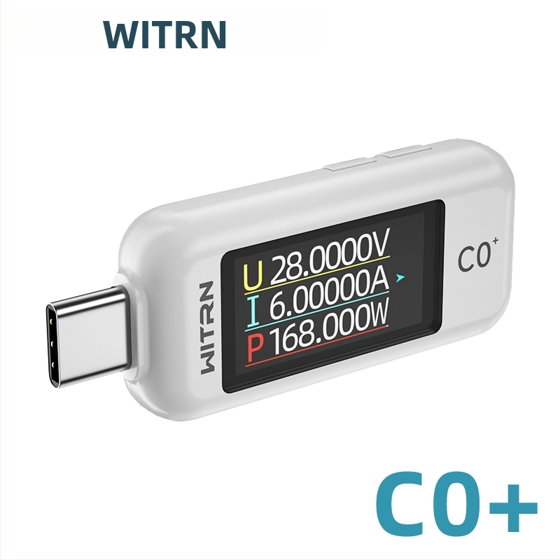 C0Q+ USB Type-C prechodný tester – detekcia PD 3.1, merač napätia a prúdu USB, rýchle nabíjanie C2, 48V