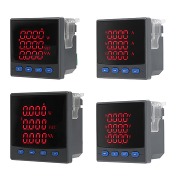 Τριφασικός ψηφιακός μετρητής ισχύος με LCD οθόνη, μέτρηση τάσης και ρεύματος, RS-485 επικοινωνία