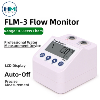 Trickle prenosný digitálny monitor prúdu pre vodu s automatickým alarmom — rozsah merania 0–99999 L / 0–99999 galónov