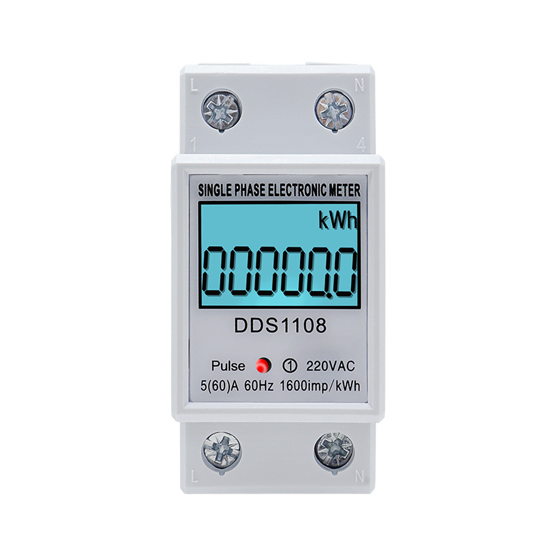 TY DDS1108 μονοφασικός μετρητής ενέργειας για DIN-ράγα, έξυπνη ψηφιακή οθόνη, 220V, 2P, υψηλή ακρίβεια