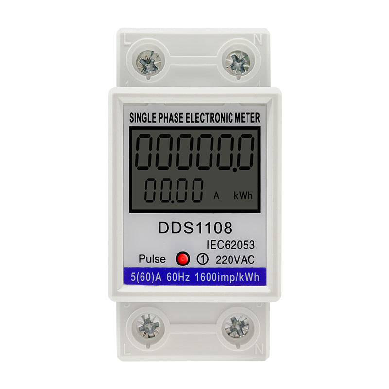 TY DDS1108 μονοφασικός μετρητής ενέργειας για DIN-ράγα, έξυπνη ψηφιακή οθόνη, 220V, 2P, υψηλή ακρίβεια