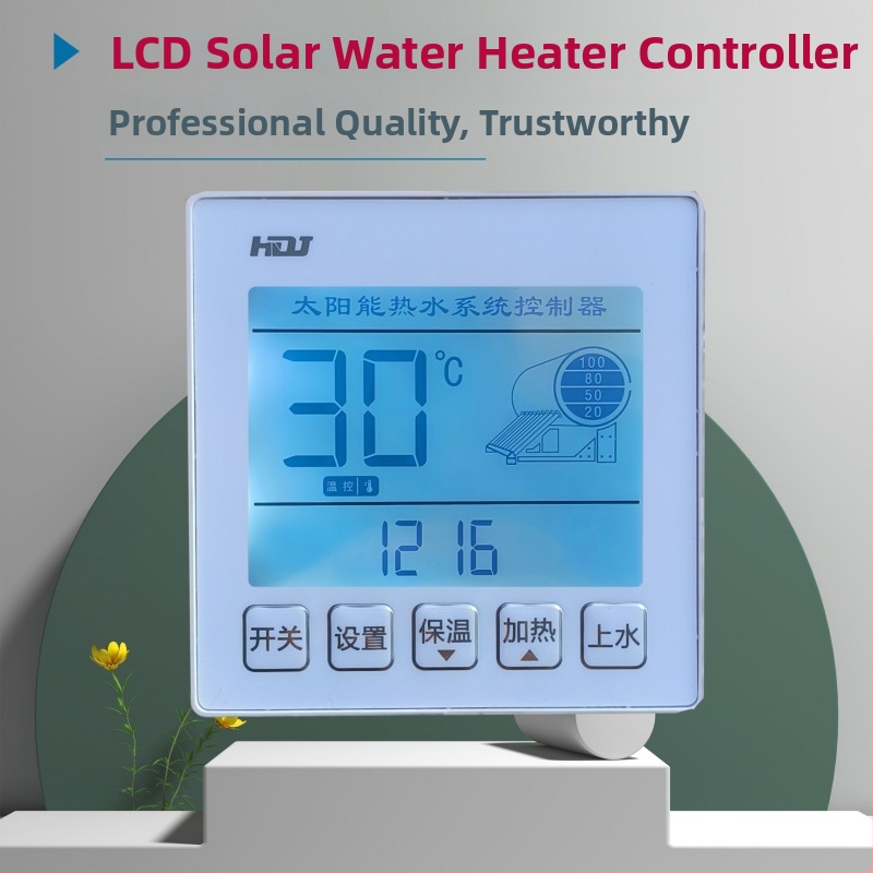 86-typu solárny regulátor pre bojler s LCD displejom, skrytá montáž