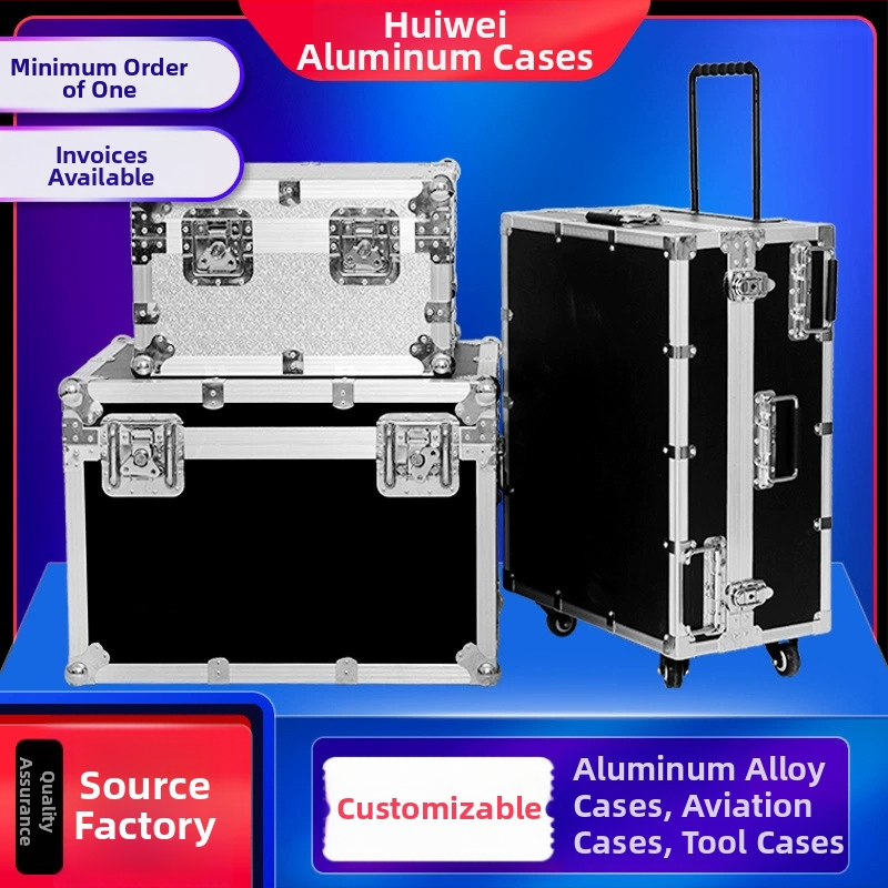 Θήκη μεταφοράς εξοπλισμού τύπου flight case με πλαίσιο από κράμα αλουμινίου, επιφάνεια από πυρίμαστη πλάκα και επένδυση EVA, προορίζεται για οργάνων μέτρησης