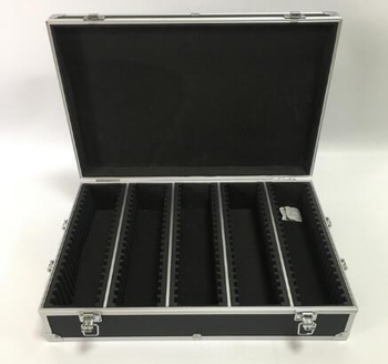 Kártyák tárolására szolgáló szerszámtartó doboz, KP modell, teherbírás 20 kg, alumínium keret, MDF lemez