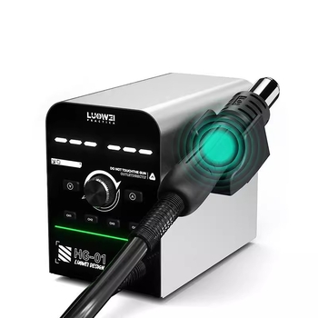 Luowei Hg-01 горещ въздушен пистолет – 800W, интелигентен цифров дисплей, 4 памети за температурата и PID контрол