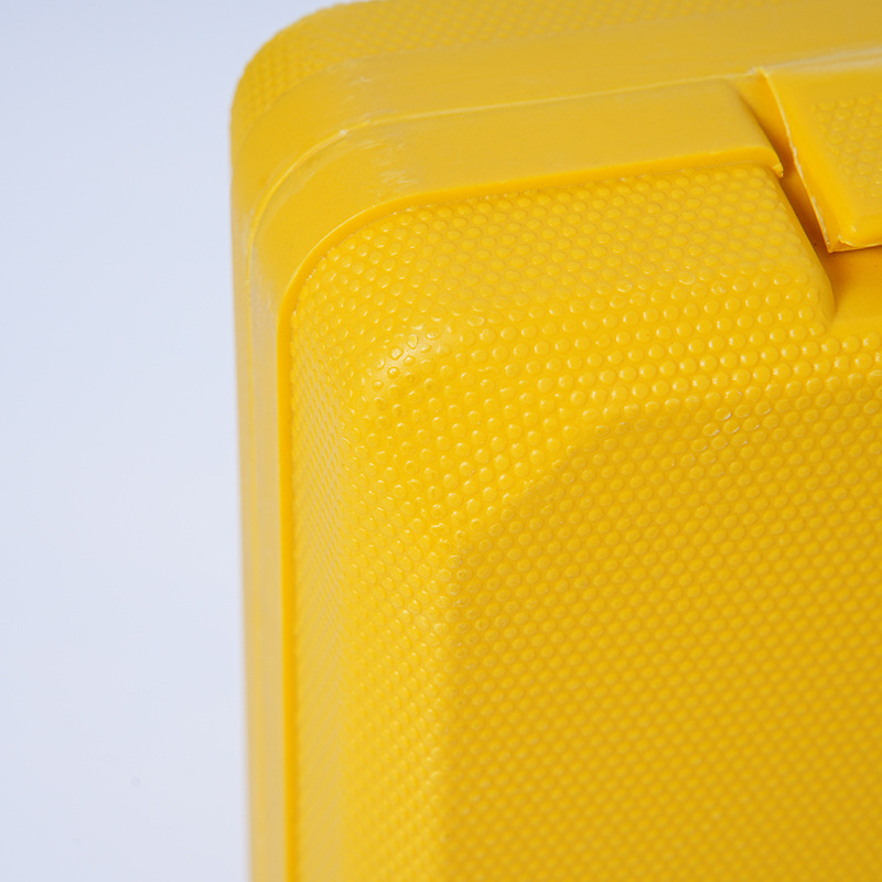 Légfúvással formázott műanyag szerszámtartó, kézben tartható, belső bevonattal, multifunkcionális tároló