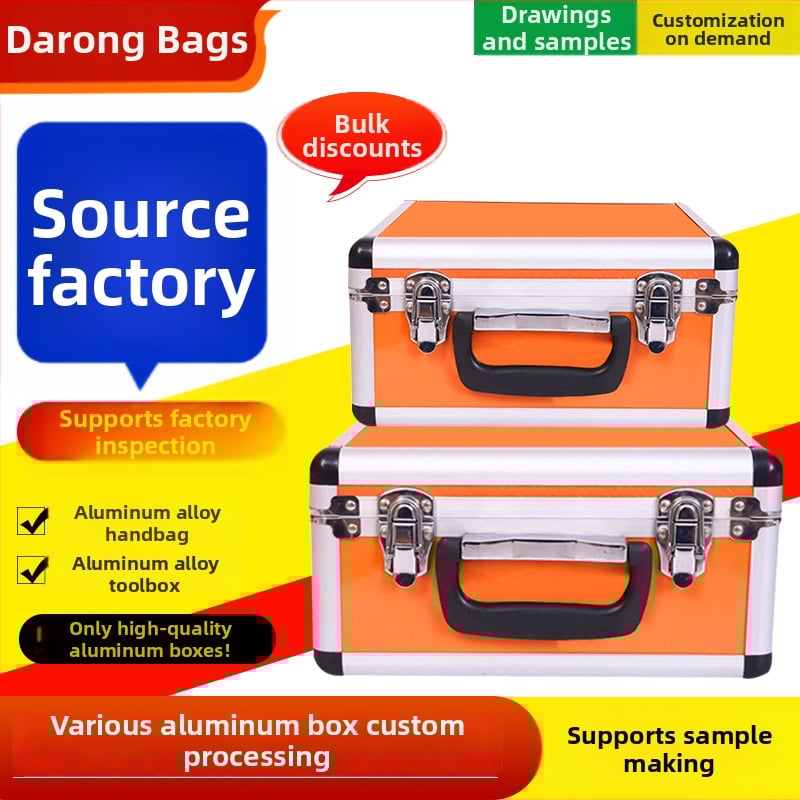 Aluminijska kutija za instrumente, prijenosna, čvrsta kutija s prilagodljivim kapacitetom