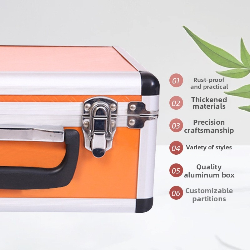 Aluminijska kutija za instrumente, prijenosna, čvrsta kutija s prilagodljivim kapacitetom