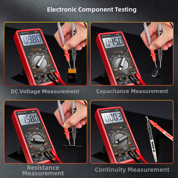 DT9205A Digitálny multimetr s vysokou presnosťou – plne automatický, inteligentný, viacfunkčný, ochrana proti prehriatiu, pre elektrikárov