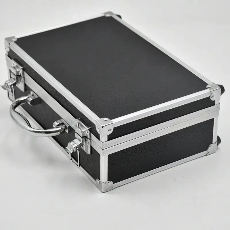 Alumíniumötvözetű szerszámdoboz, bővíthető, multifunkcionális tároló nagy kapacitással