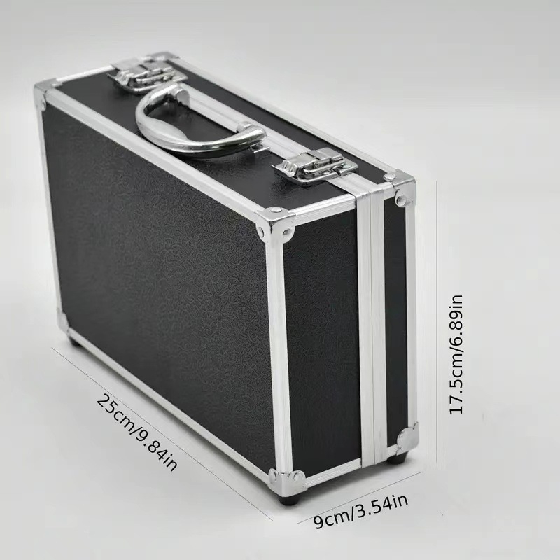 Alumíniumötvözetű szerszámdoboz, bővíthető, multifunkcionális tároló nagy kapacitással