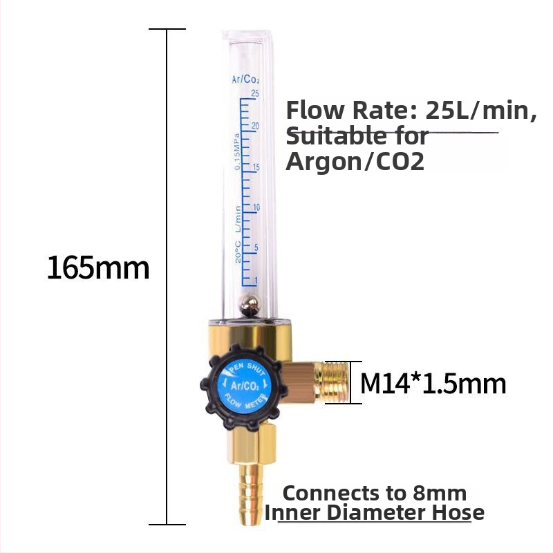 CO2 prúdomer zostava — prúdomer pre oxid uhličitý, rozsah merania 5, dizajn s trubkou