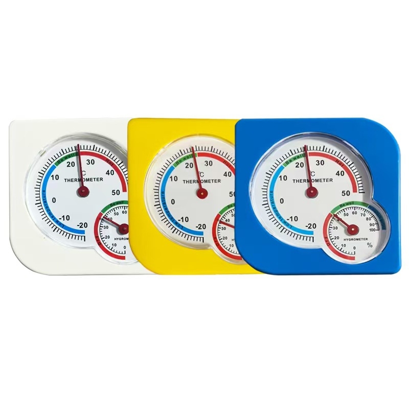 Десктопен и стенен термометър-хигромер, двойна употреба, грушовидна форма, за домашна употреба; подходящ за болници, оранжерии, складове и развъждане