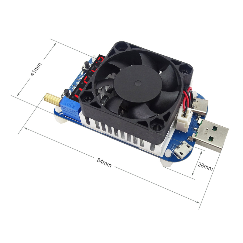 RIDEN USB електронно натоварване и тестер за бързо зареждане с AFC/FCP и QC3.0/2.0 тригери, HD25/HD35, Micro USB и Type-C интерфейси, -10°C до 40°C