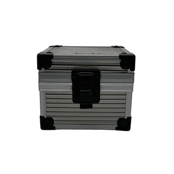 Cutie de ceasuri din aliaj de aluminiu cu capac rabatabil, suprafață ignifugă și interior EVA