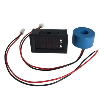 Digitális váltakozófeszültség-mérő műszer, Modell HKS-AC-V01, mérési tartomány 60-500 V, kettős kijelző, kompatibilis háromfázisú 220/380 V rendszerekkel.