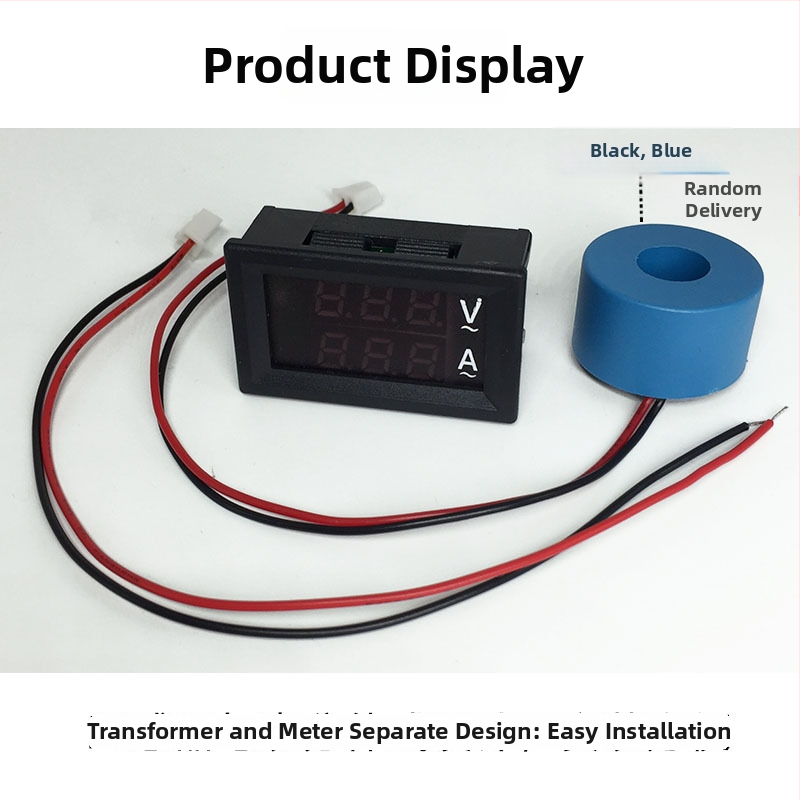Digitálny merač striedavého napätia, model HKS-AC-V01, rozsah merania 60–500 V, dvojitý displej, kompatibilný s trojfázovými systémami 220/380 V.