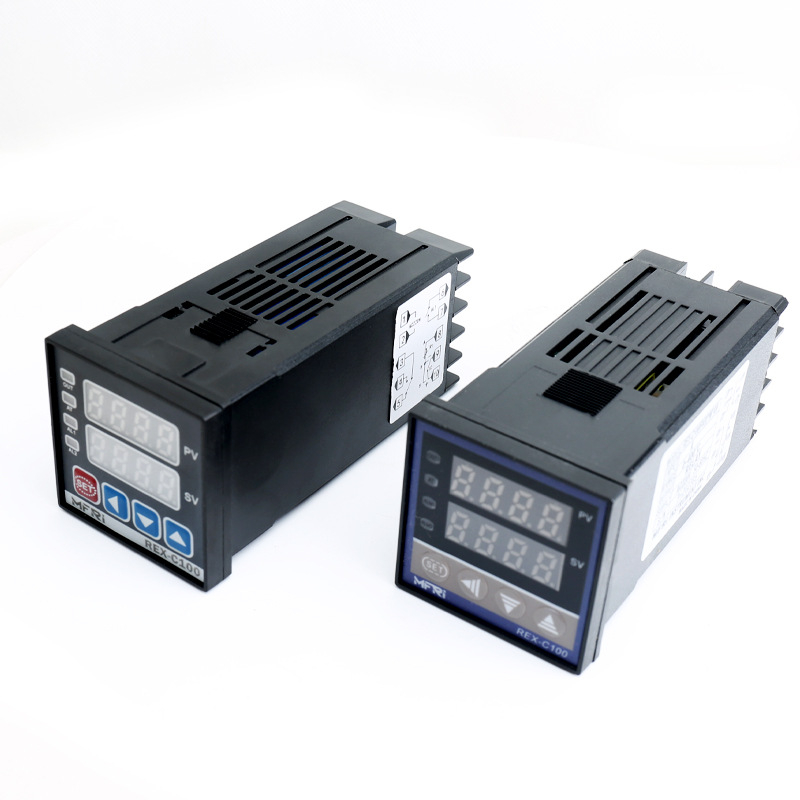 Regulator de temperatură REX-C100, model C100FK02-MV*AN AB, PID inteligent, 220V, Afișaj digital