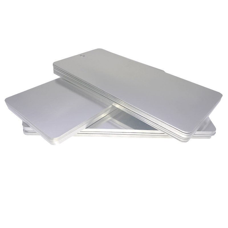 WP-YB101 plăcuță de aluminiu pentru test, dimensiuni 70×150×0.5 mm, prelucrare și personalizare disponibile