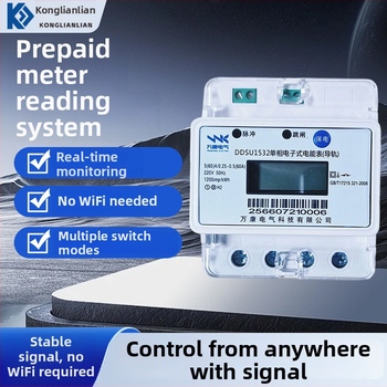 Inteligentný predplatený elektromer s QR kódom na dobitie, vhodný pre jednofázové aj trojfázové systémy — Značka: Control Link (autorizovaná súkromná značka).