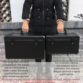 Velika kutija od aluminijske legure za alate i dronove – prijenosna kutija za opremu i letne modele