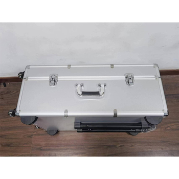 Carcasă din aliaj de aluminiu, flight case, încărcare 20 kg, cutie multifuncțională pentru unelte și echipamente