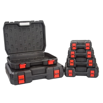 Cutie de unelte din plastic cu construcție blow molding, pentru unelte cu baterie litiu, cutie universală de instrumente