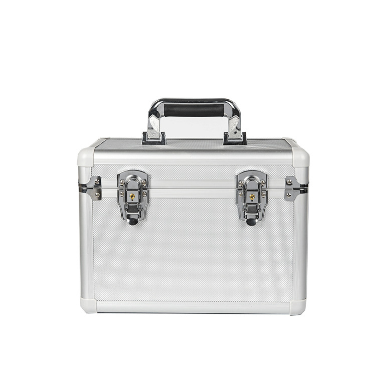 Cutie de scule din aliaj de aluminiu, portabilă, încuiabilă, cu compartimente