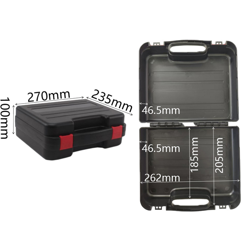 Cutie protejată de unelte din plastic pentru lucrări electrice — impermeabil, design îngroșat, portabilă pentru mașină, capacitate 4,8 L, sarcină 25 kg