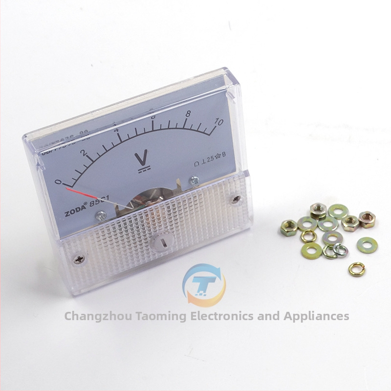 85C1 Analógový voltmeter, viacrozsahový rozsah: 5V, 10V DC, 30V, 50V, 250V