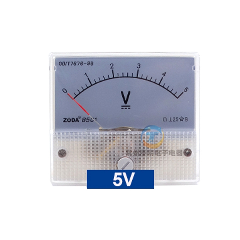 85C1 Analógový voltmeter, viacrozsahový rozsah: 5V, 10V DC, 30V, 50V, 250V
