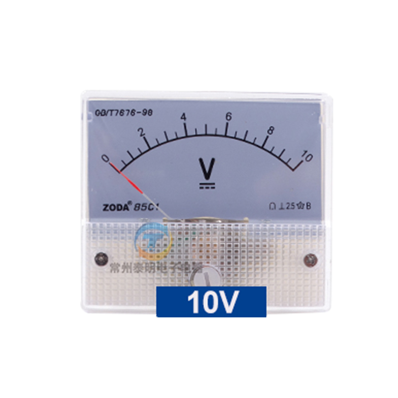 85C1 Аналогов волтметър, многообхватен диапазон: 5V, 10V DC, 30V, 50V, 250V