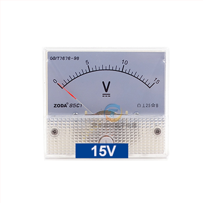 85C1 Analógový voltmeter, viacrozsahový rozsah: 5V, 10V DC, 30V, 50V, 250V