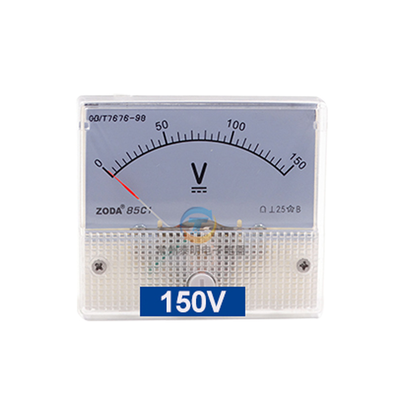 85C1 Аналогов волтметър, многообхватен диапазон: 5V, 10V DC, 30V, 50V, 250V